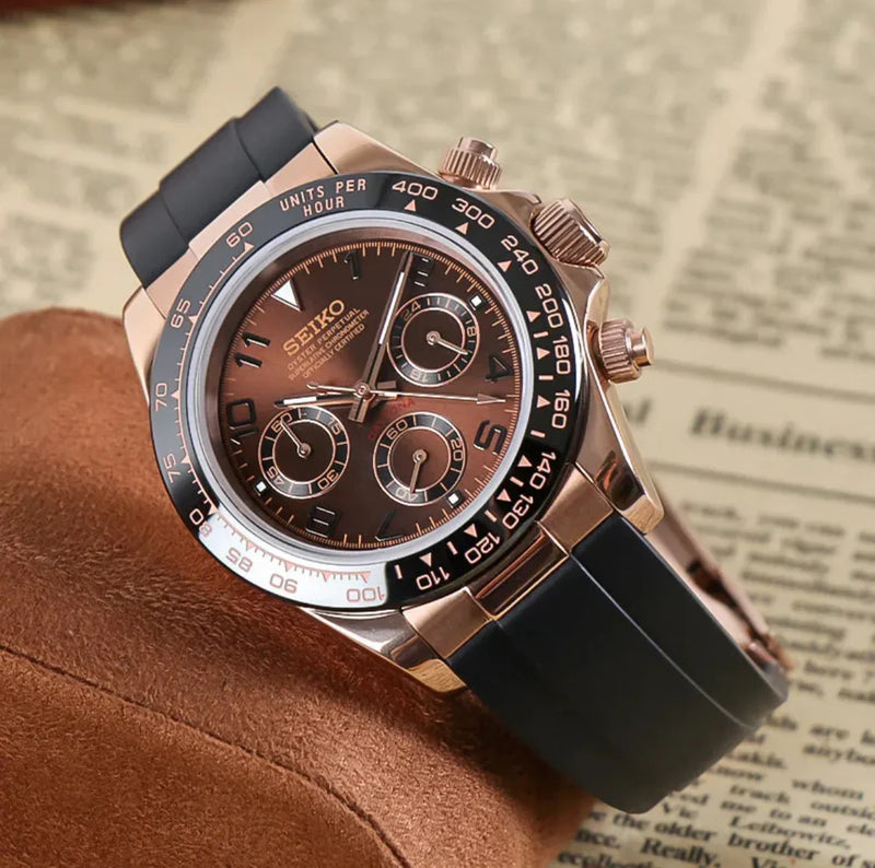 Seiko Mod Daytona Rose Gold VK63