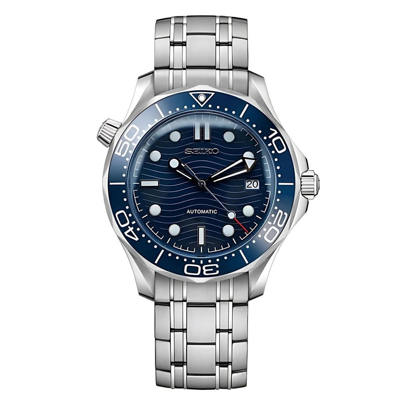 Seiko Mod Seamaster Blue NH35 Automático