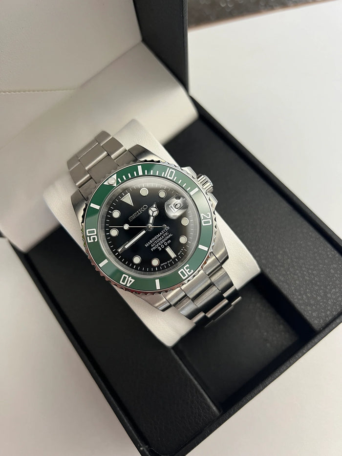 Seiko Mod Submariner Green Bezel NH35 Automatic