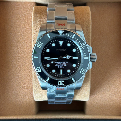 Seiko Mod Submariner Black NH35 Automático