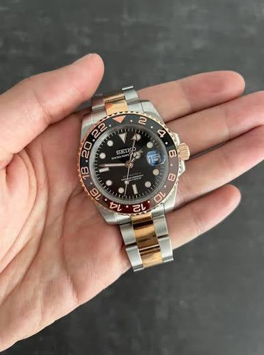 Seiko Mod GMT Rootbeer NH34 GMT