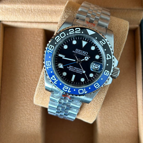 Seiko Mod GMT Batman NH34 GMT