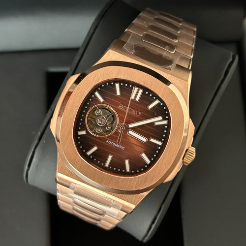 Seiko Mod Nautilus Chocolate NH35 Automatic