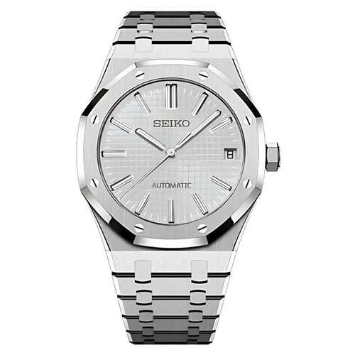Seiko Mod Royal Oak White NH35 Automático