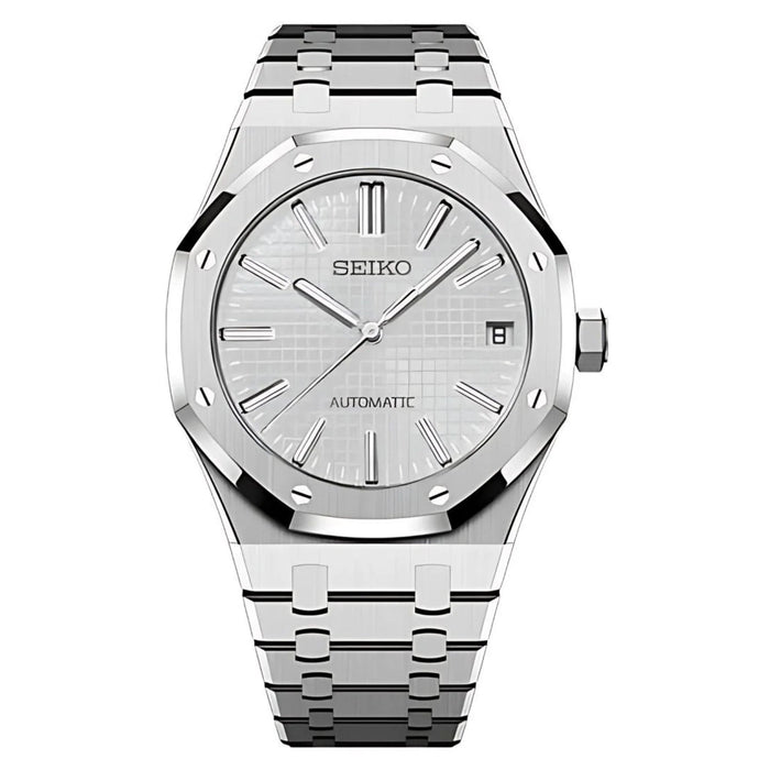 Seiko Mod Royal Oak White NH35 Automatic