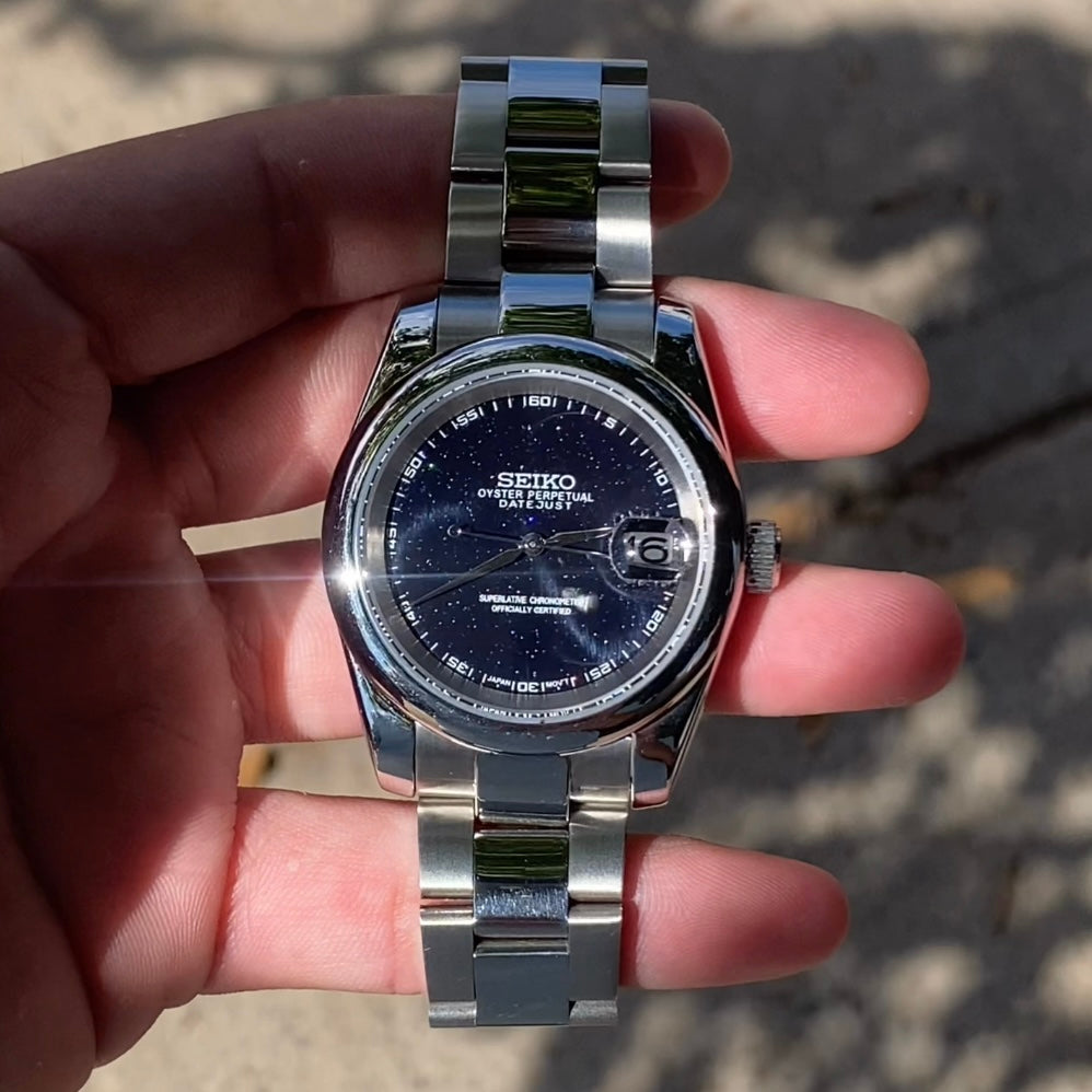 Seiko Mod Datejust Stardust NH35 Automático