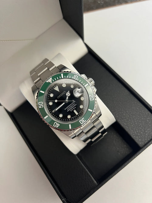 Seiko Mod Submariner Bisel Green NH35 Automático