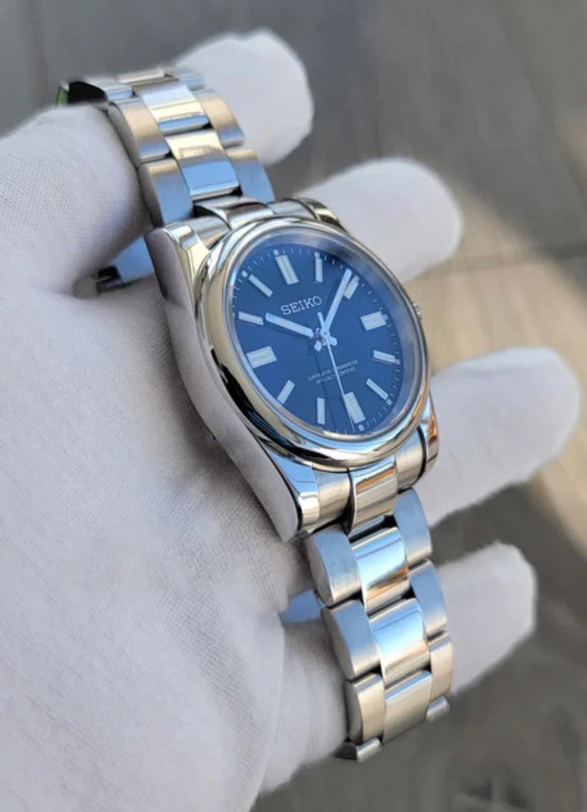 Seiko Mod Oyster Perpetual Black NH35 Automático