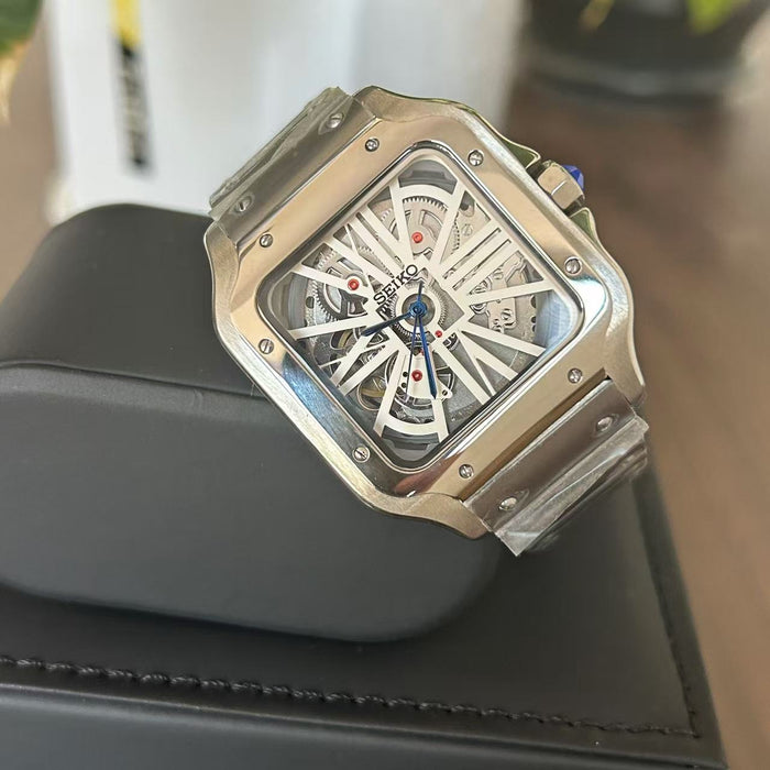 Seiko Mod Santos Skeleton NH38