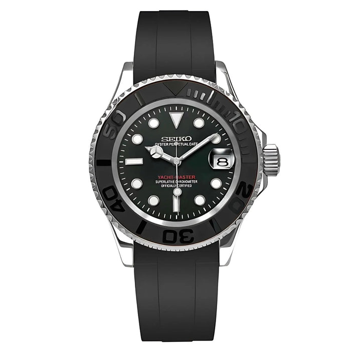 Seiko Mod Yacht-Master Black NH35 Automatic