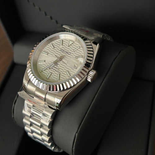 Seiko Mod Datejust White NH35 Automático