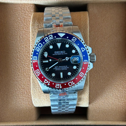 Seiko Mod GMT Pepsi NH34 GMT