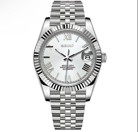 Mod Datejust Roman White