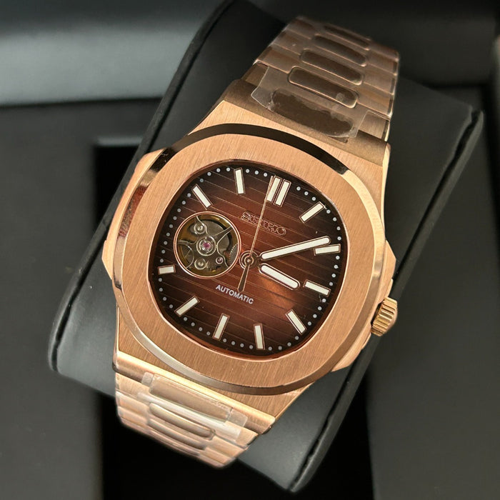 Seiko Mod Nautilus Chocolate NH35 Automatic