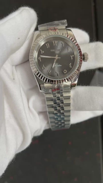 Mod Datejust Arabic Black