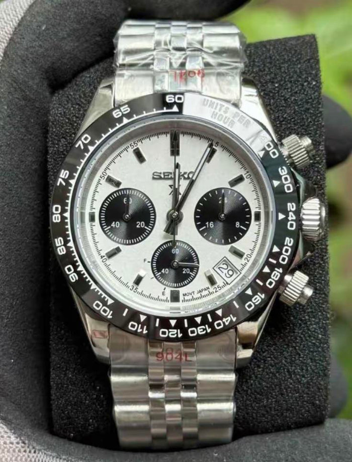 Seiko Mod Daytona tipo Prospex VK63 MecaQuartz