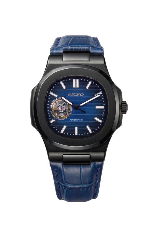 Seiko Mod Nautilus Navy Blue NH38 Automático
